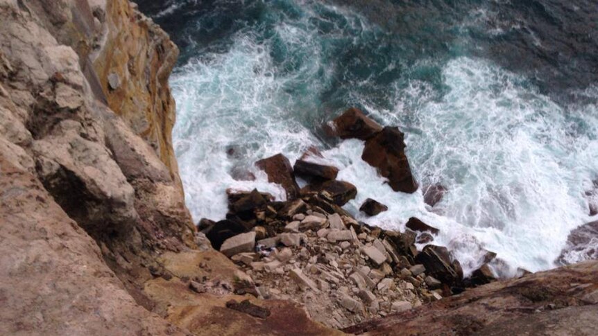 The cliff where Fabien Ardoin fell to his death