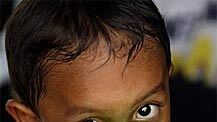 Up to 35,000 children have been made homeless, orphaned or separated from their parents in Aceh.