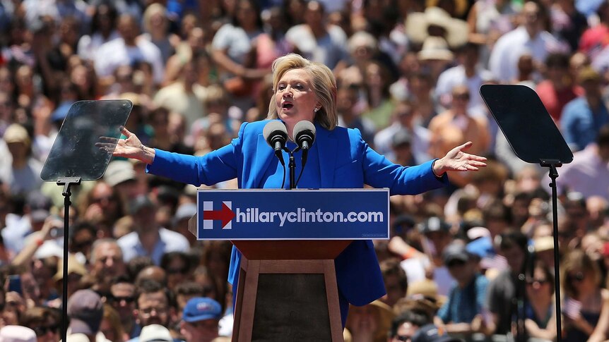 Hillary Clinton makes her first major campaign speech