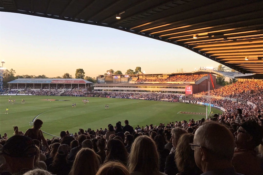The first game of the inaugural AFLW season is a lock out at Princes Park, in Melbourne.
