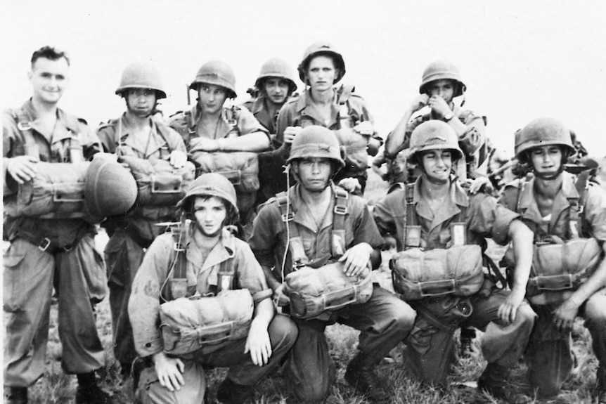 Legionnaires from the parachute regiment on duty in Algeria.