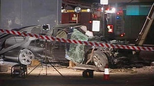 car wreckage from fatal accident
