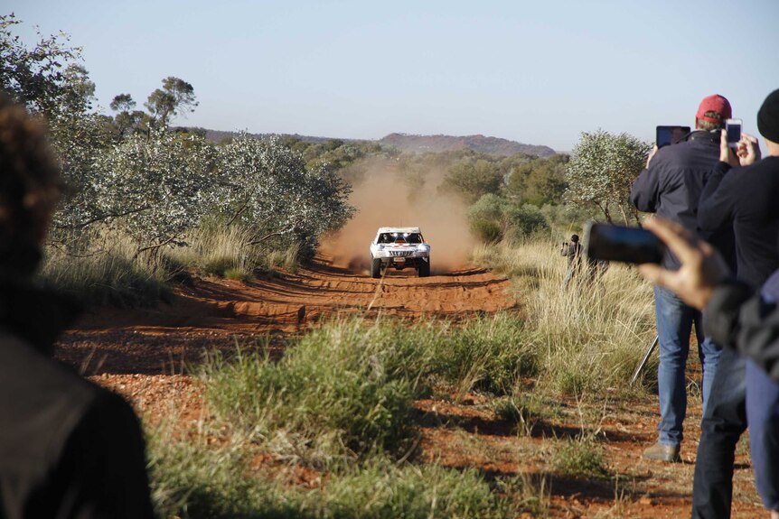 Toby Price racing to the Finke finish line