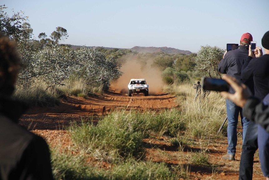 Toby Price racing to the Finke finish line