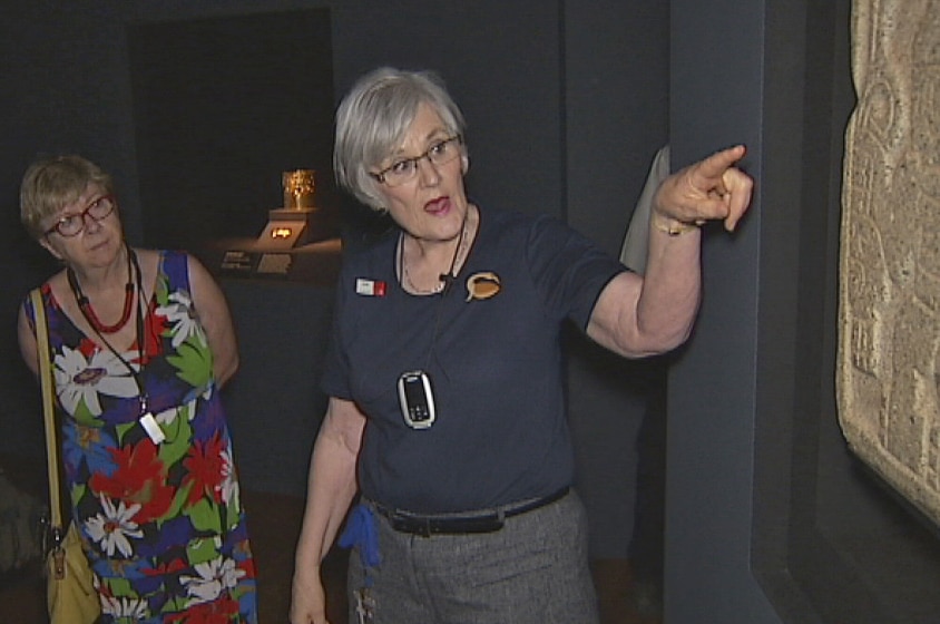 NGA volunteer guide Kerin Cox enjoys showing visitors around the latest exhibitions.