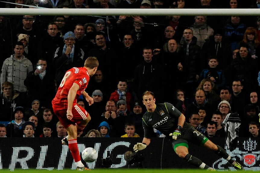 Gerrard scored the only goal of the game in the League Cup semi-final against Man City on Thursday morning.