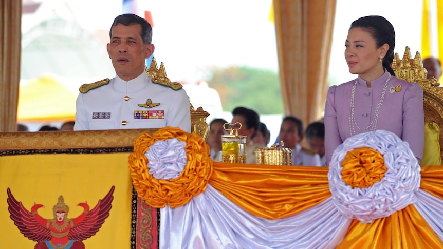 Thai crown prince Maha Vajiralongkorn and princess Srirasmi