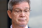 A tight head shot of WA Opposition Leader Mike Nahan looking downcast.
