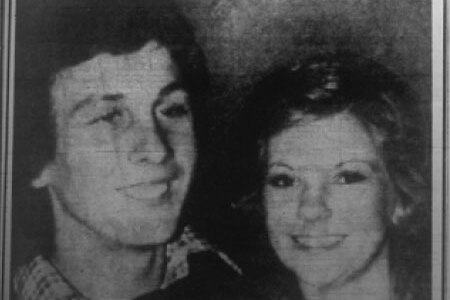 1974 newspaper clipping of Pauline Winchester and her fiance Robert Boyle.