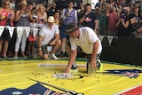 The Cockroach Races kicks off with a crowd gathered at the Story Bridge Hotel in 2016.