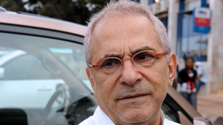 Jose Ramos-Horta, Nobel Peace laureate and special envoy of the UN secretary general to Guinea-Bissau, speaks to the press