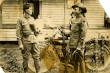 Percy Pepper (right) was a Gunaikurnai man from eastern Victoria who served in the First World War. Photo taken circa 1920.