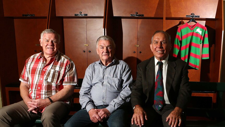 South Sydney legends Bob McCarthy, George Piggins and John Sattler