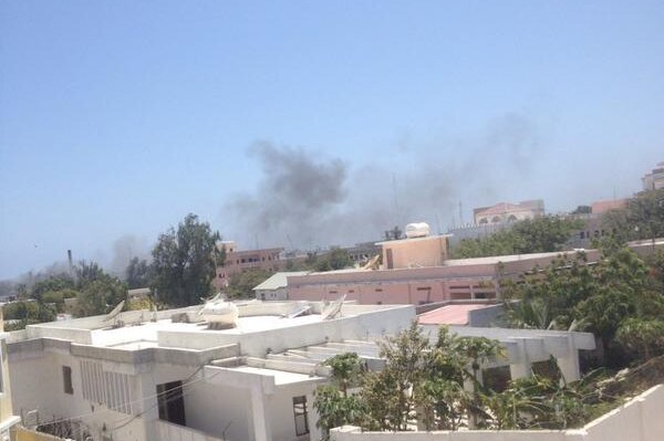 At least 10 people are killed in an attack on a hotel in Somalia