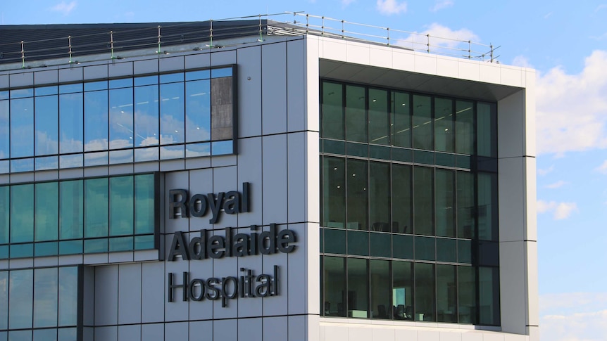 The front of the new Royal Adelaide Hospital