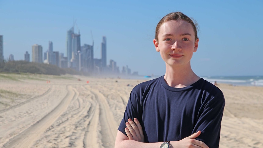 Photograph of 2019 Heywire winner Saul Beatty, Carrara, Queensland.