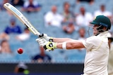 Australia's captain Steve Smith hits a shot on day five at MCG against England on December 30, 2017.