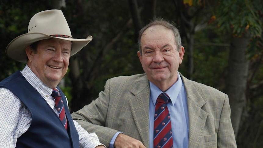 Graeme Acton with Russell Reed in 2010