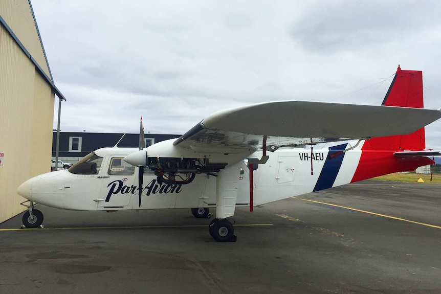 Par Avion Britten-Norman Islander twin-engine plane, similar to one that crashed in southwest Tasmania.