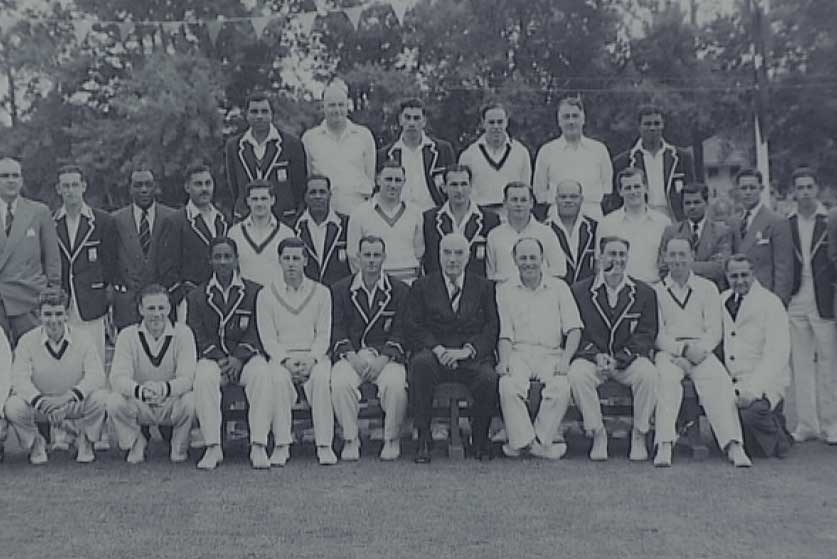 Terrence Freebody in the first Prime Minister's XI cricket team in 1951.