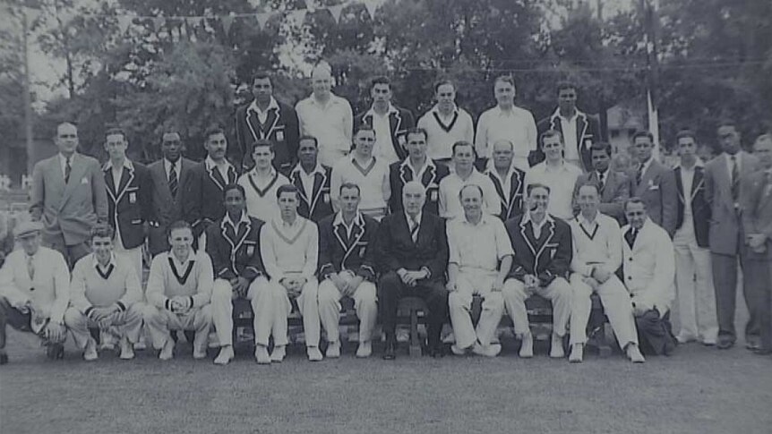 Terrence Freebody in the first Prime Minister's XI cricket team in 1951.