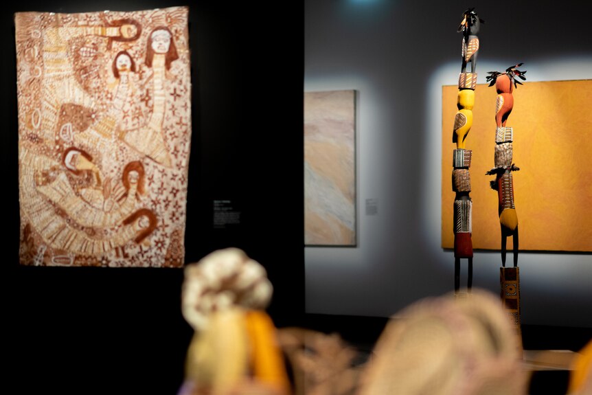 Some of the finalists' artworks on display at the MAGNT. 