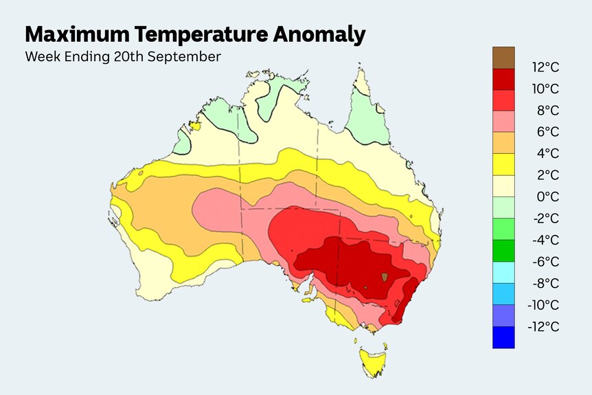 Typical El Niño and positive IOD weather Australia