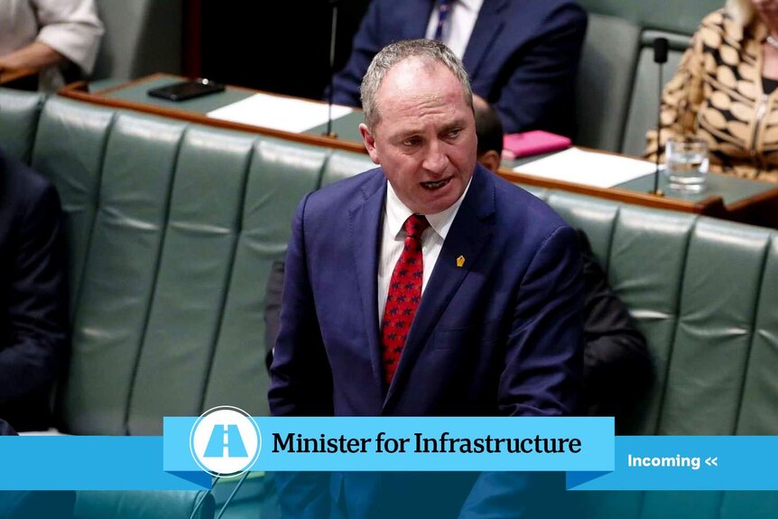 Barnaby Joyce is the incoming Minister for Infrastructure.