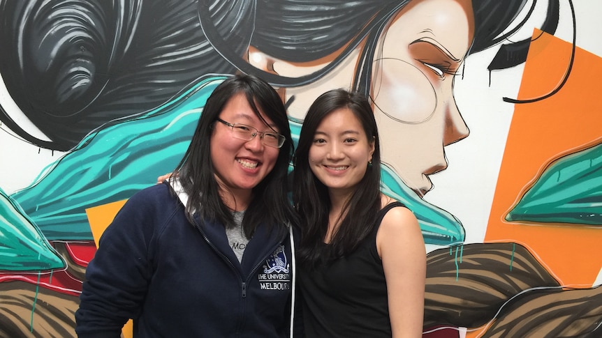 Jemma Xu and Victoria Kung at Haymarket HQ, a co-working space in Sydney