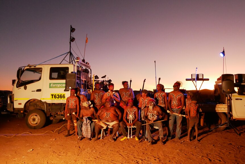 A cultural performance at the Martu Youth Festival.