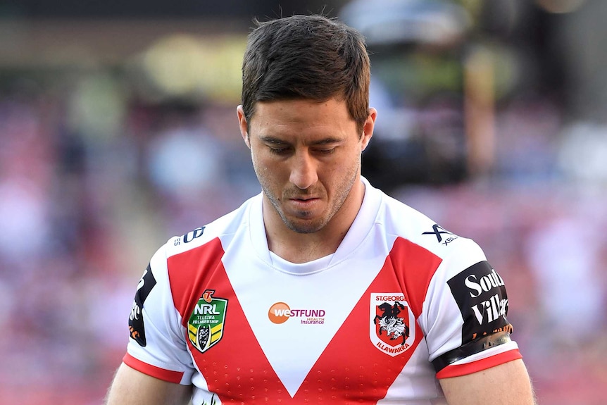 Ben Hunt looks down.