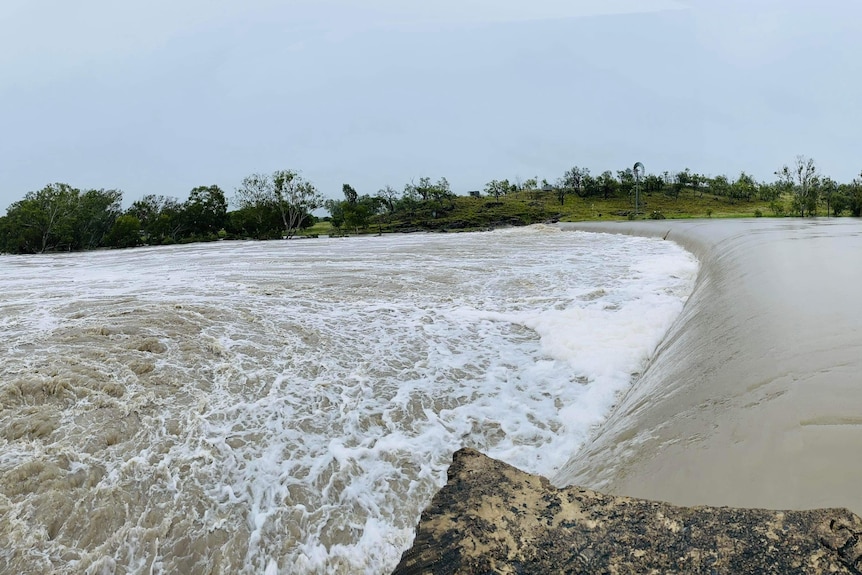 Police Creek Weir at Mt Coolon, west of Mackay.