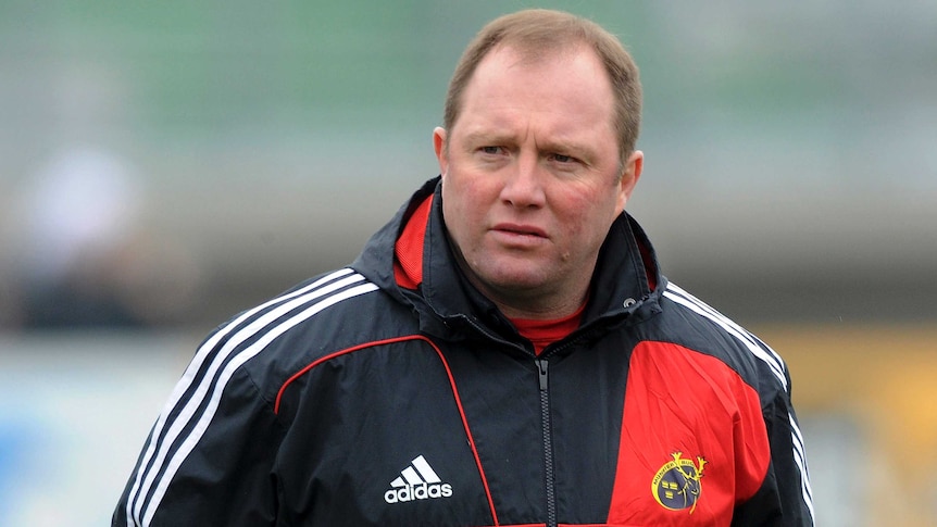 Munster head coach Tony McGahan during a match between Munster and Aironi Rugby in February 2011.