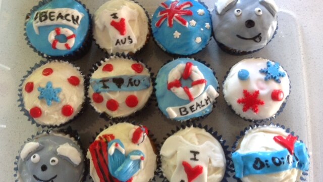 Australia Day cupcakes