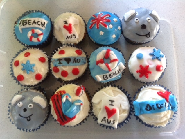 Australia Day cupcakes