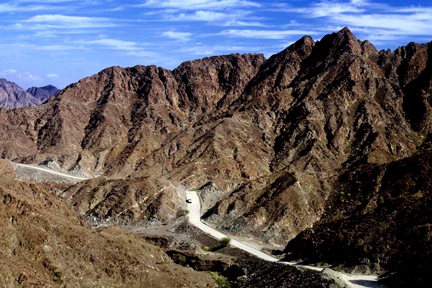 Al hajar mountains in UAE