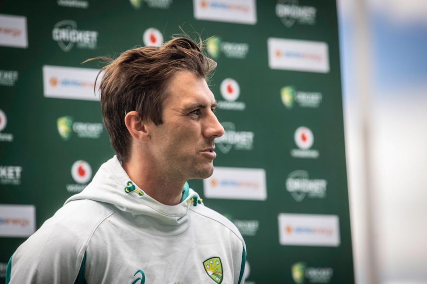 Australian test captain Pat Cummins media conference.