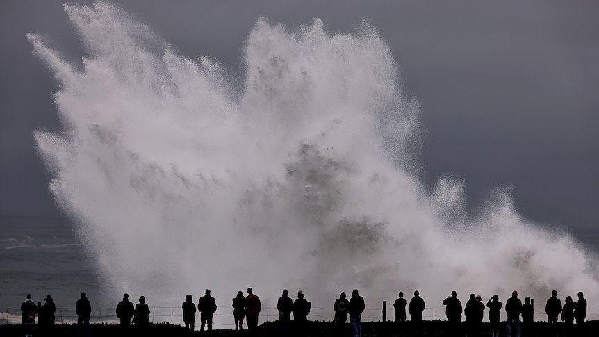 Imaginile arată devastările cauzate de valuri uriașe de pe coasta de vest a Statelor Unite, care au dus la inundarea unor zone joase.
