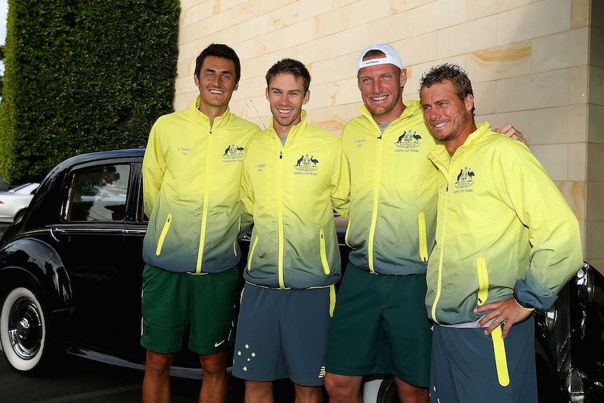 Australian Davis Cup team prepare to take on United States