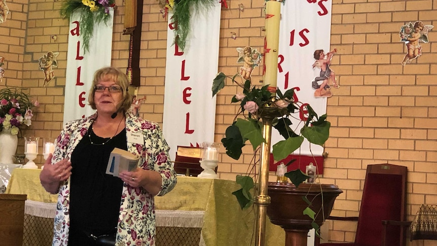 Woman in Catholic Church.