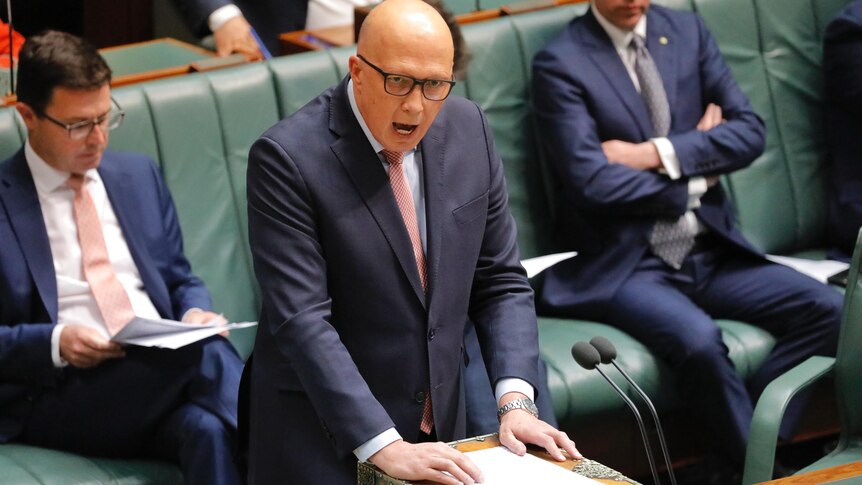  Peter Dutton in Question Time