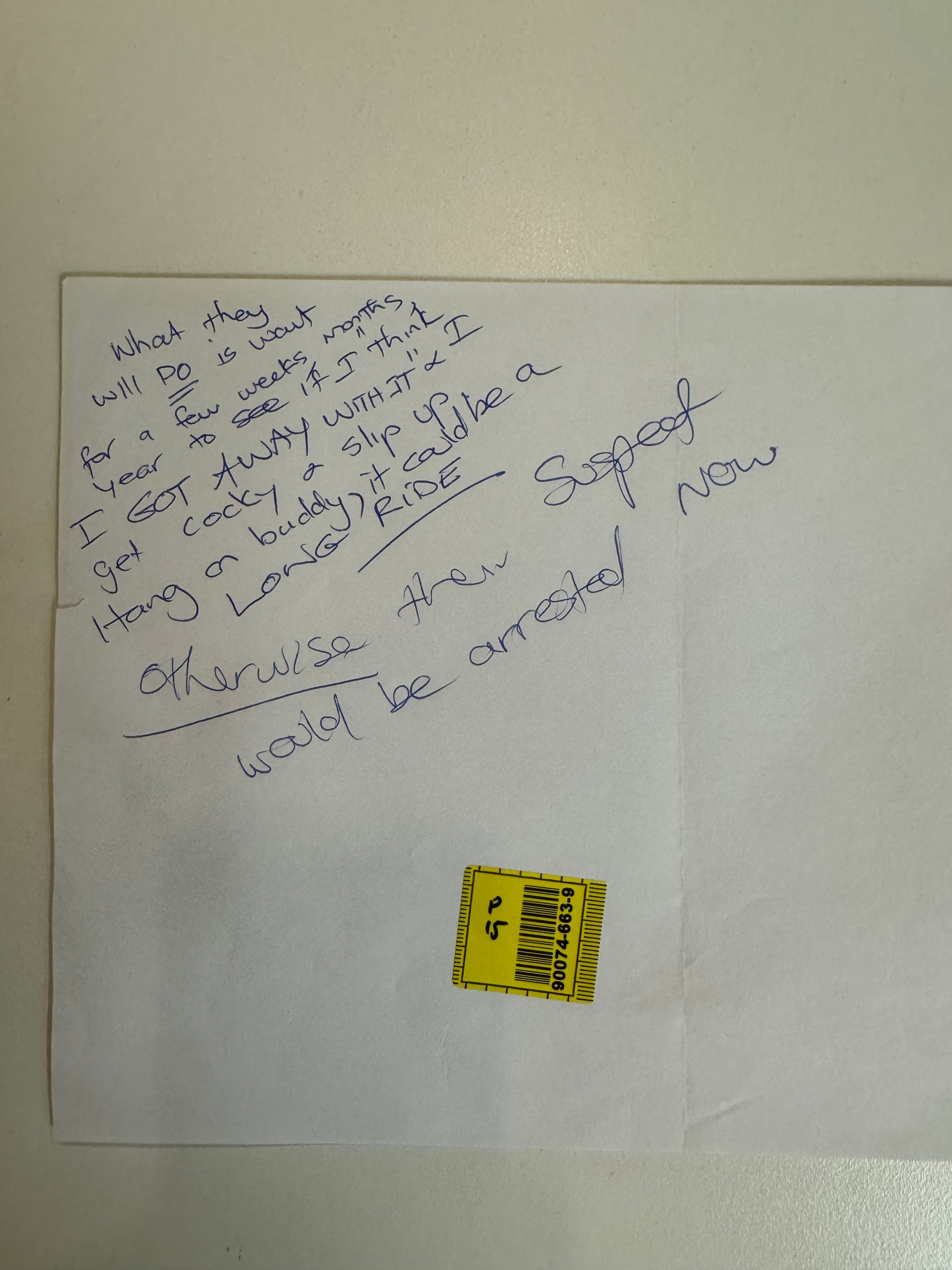 Notes allegedly written by woman accused of killing parents released