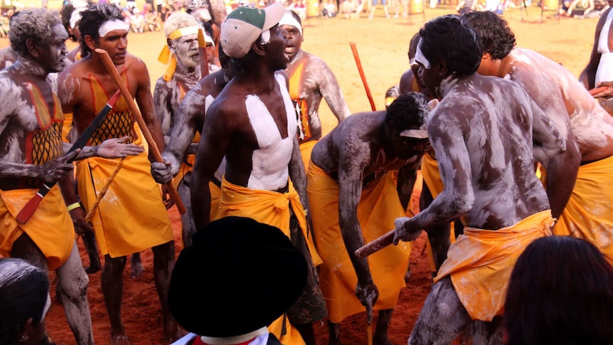 Dancers perform to celebrate