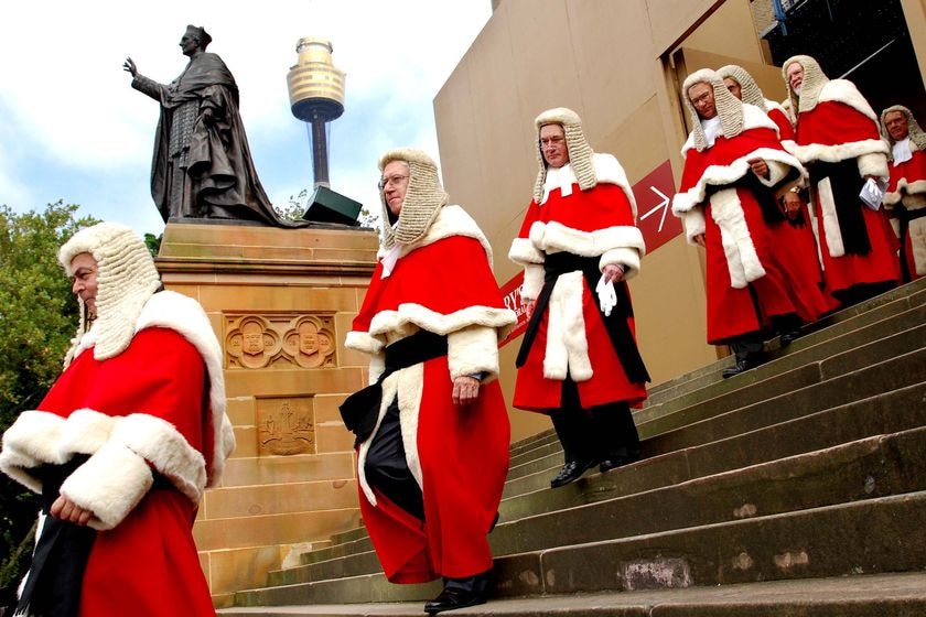 Judges depart St Mary's Cathedral