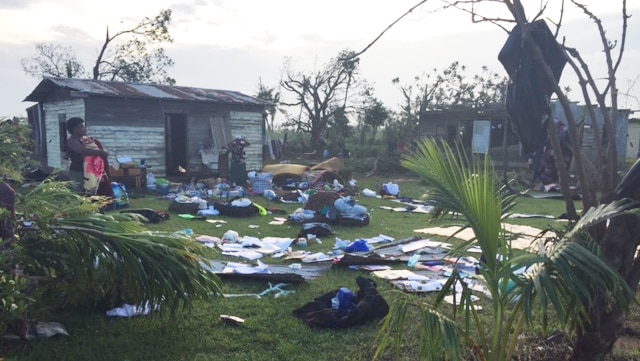 Damage left behind by Tropical Cyclone Winston