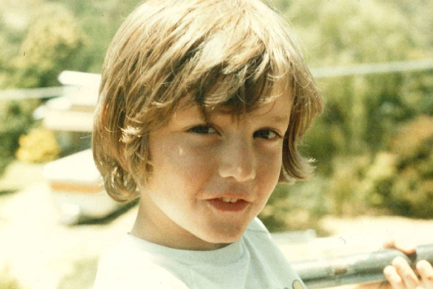 A photograph of a little boy