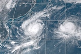 Typhoons Koppu and Champi in the western Pacific