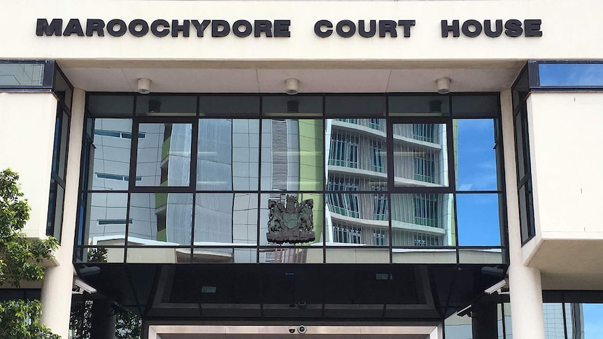 Front entrance of Maroochydore Court House on Queensland's Sunshine Coast on November 26, 2018.