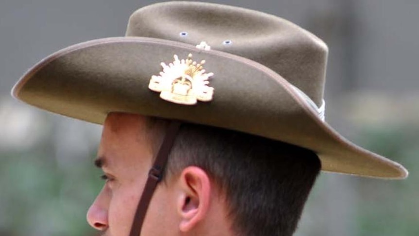 Soldiers mark ANZAC Day