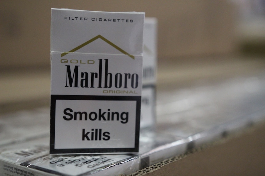 A pack of Marlboro cigarettes